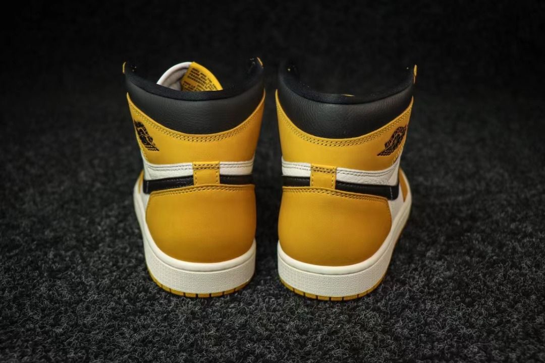 mens jordan 1 yellow and black