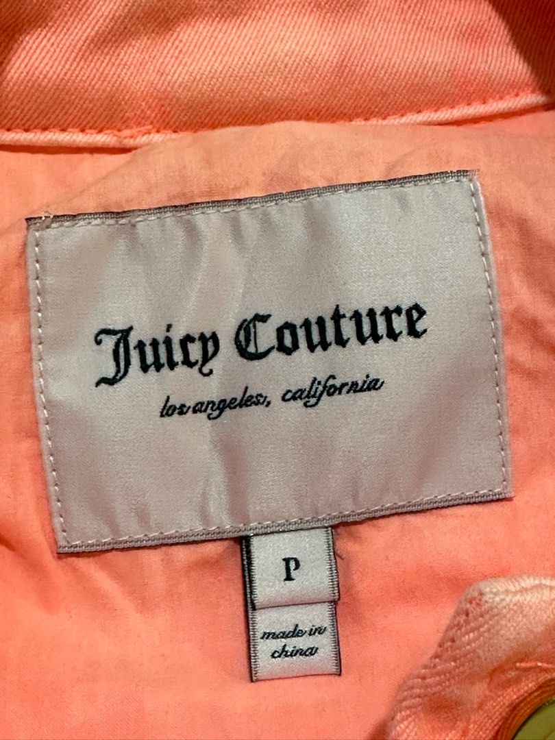 Juicy Couture Orange Denim Jacket (Category: Coats, Jackets and Outerwear) located in Manila. Submitted by laxzie28 (Listing ID 1272362537, Image 3). Description: Brand: Juicy Couture Size: Fits Petite / Small Frame Good Condition/ Makapal tela Message me for actual fitting MOP: Gcash / BDO Meet up or Delivery via Lalamove/ Grab .