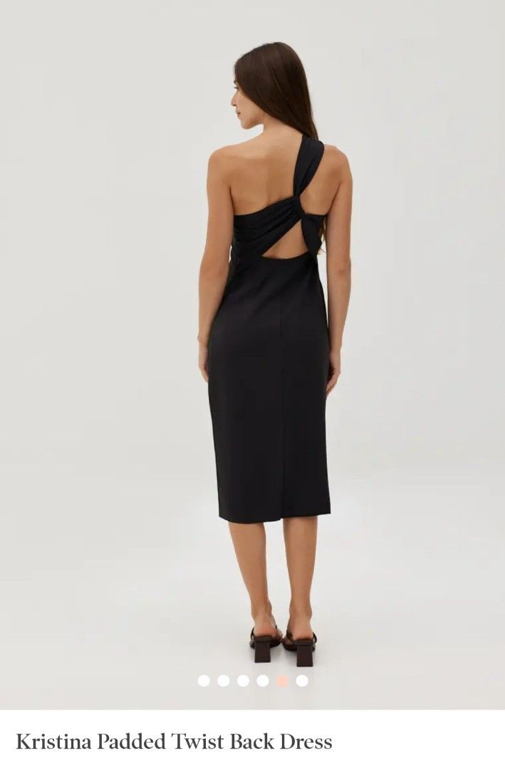 Kristina Padded Twist Back Dress