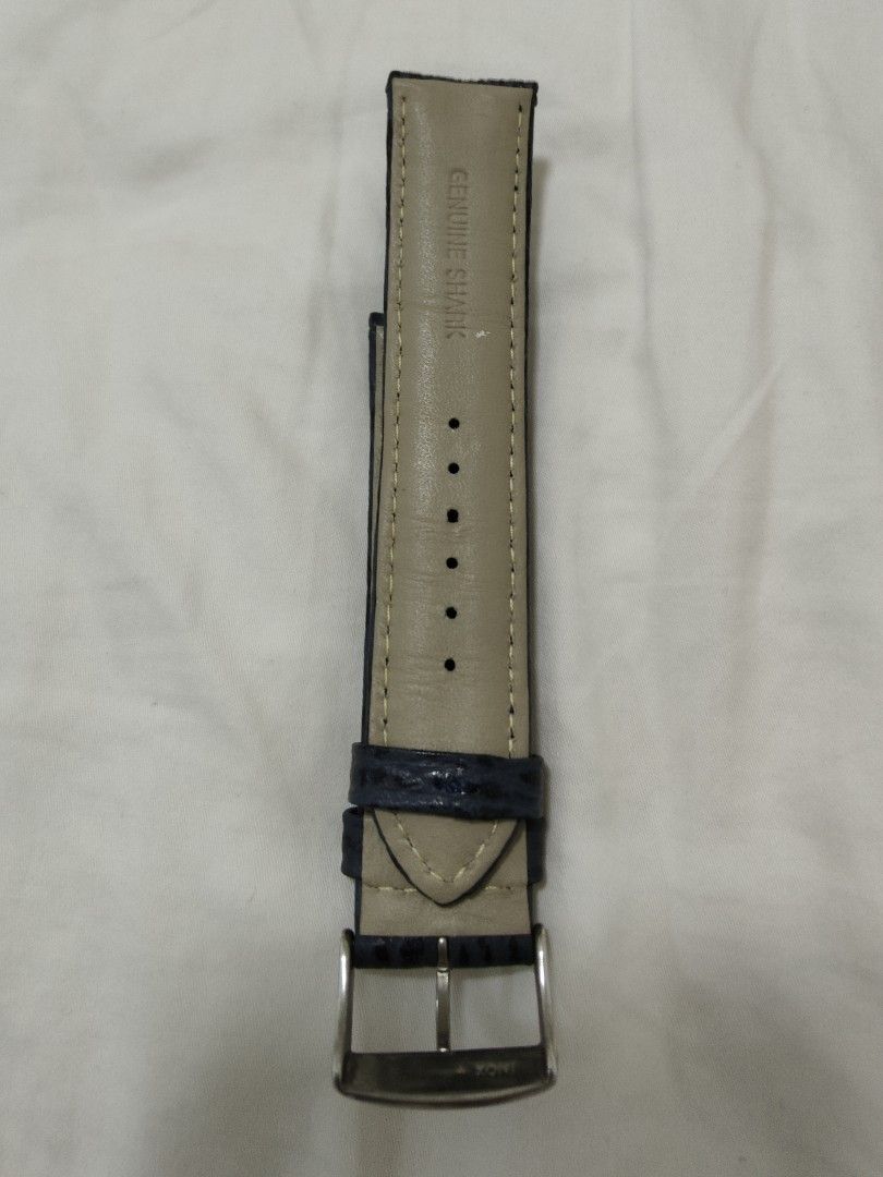 Leather Shark skin watch strap Men s Fashion Watches