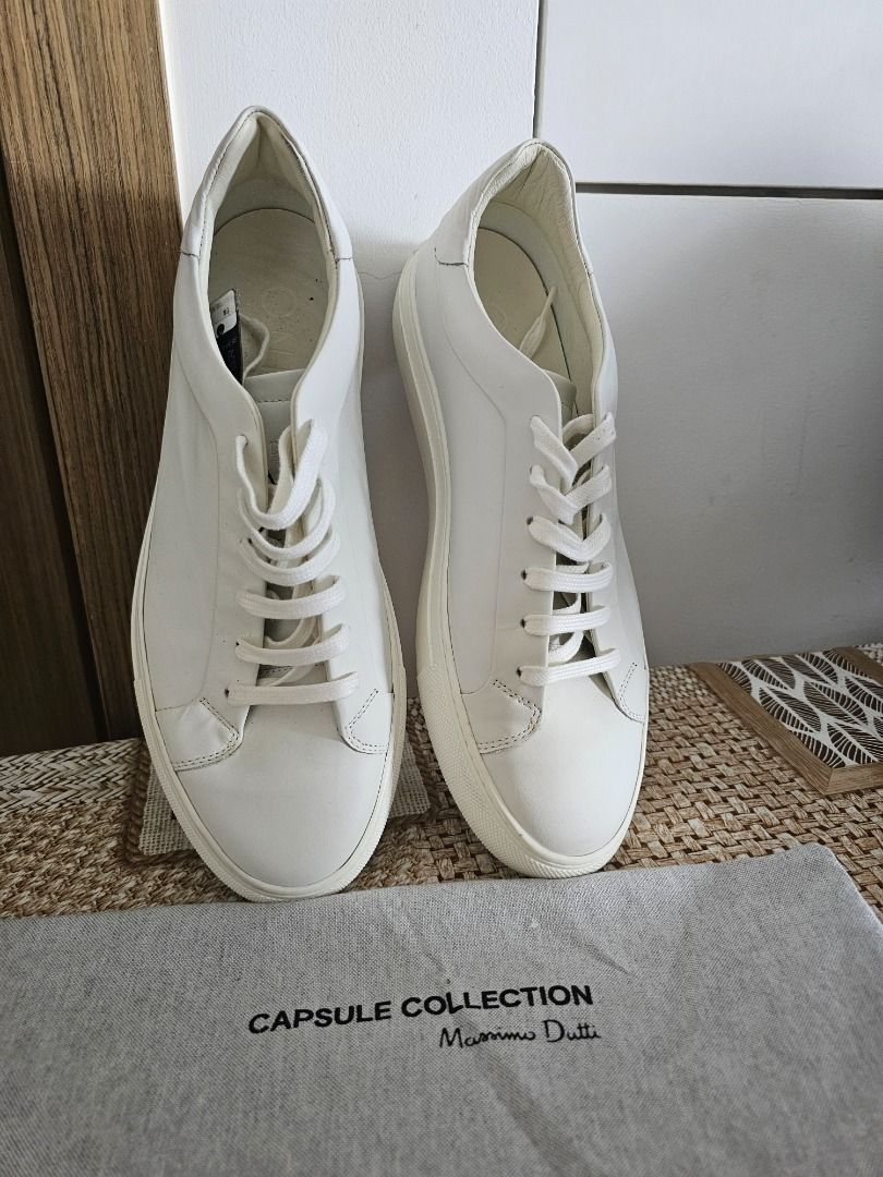 Cheap white deals leather trainers