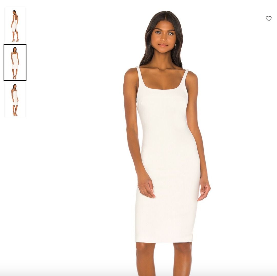 White formal store dress midi