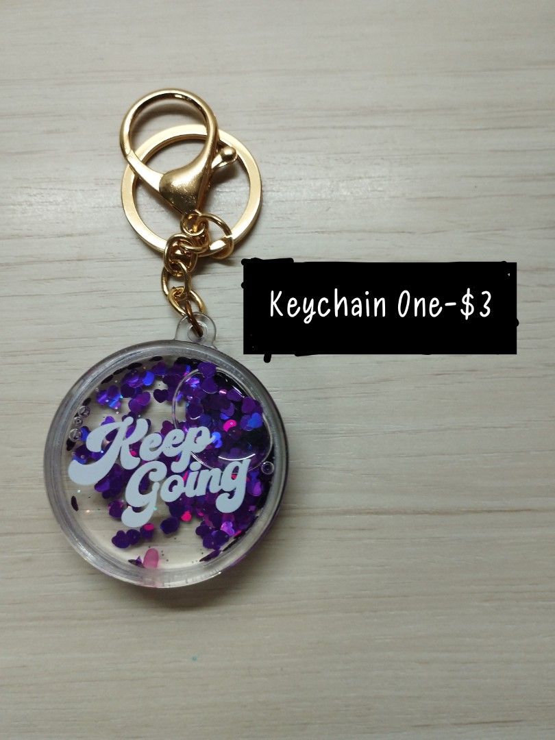 Glitter new arrivals epoxy keychain