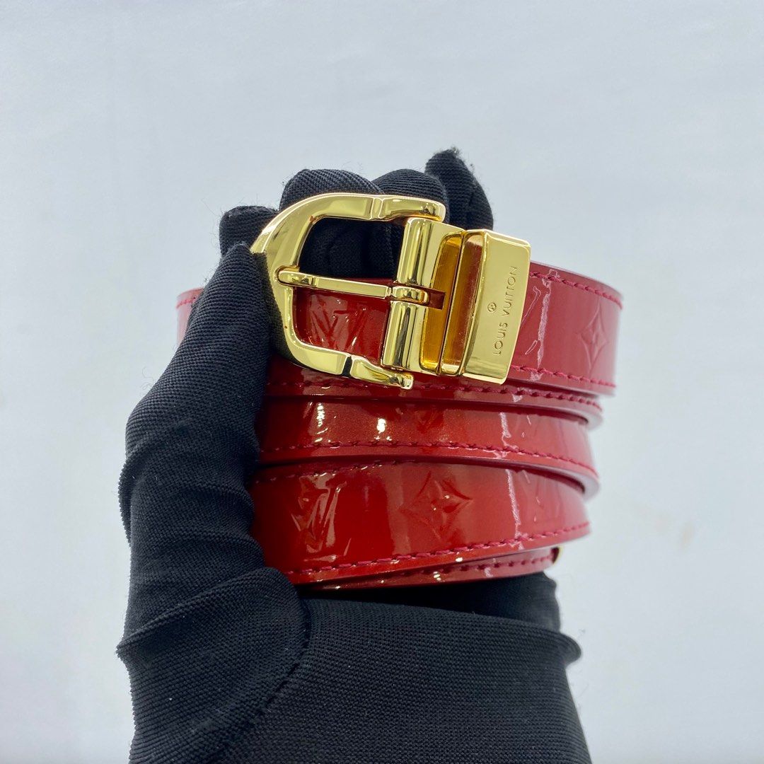 Louis vuitton sales red belt women's