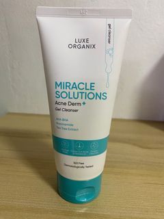 Luxe organix miracle solutions acne derm gel cleanser