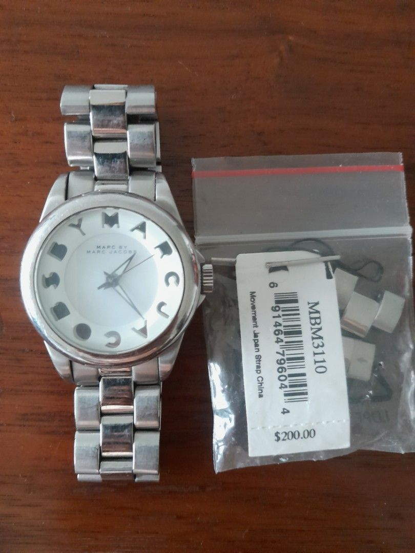 Marc jacobs silver watch hotsell