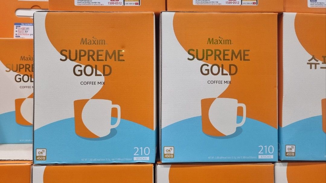 Maxim Supreme Gold Coffee 13.5g*210, Food & Drinks, Beverages on Carousell