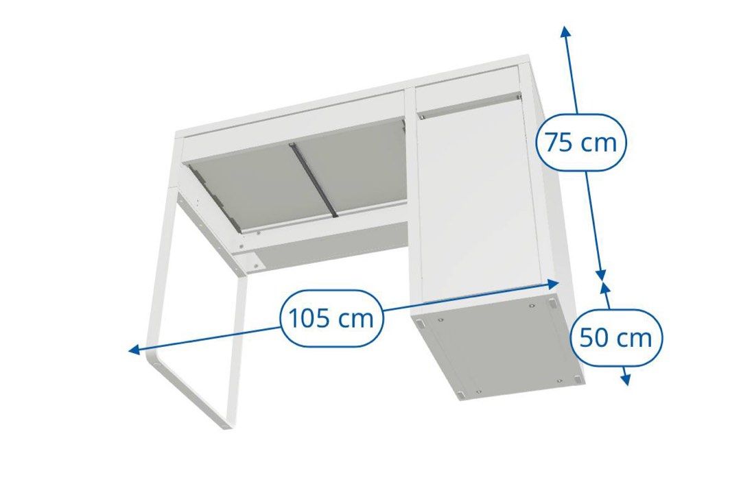 Micke study table (Category: Tables & Sets) located in Singapore. Submitted by amengz (Listing ID 1272406340, Image 3). Description: Letting go to clear space..