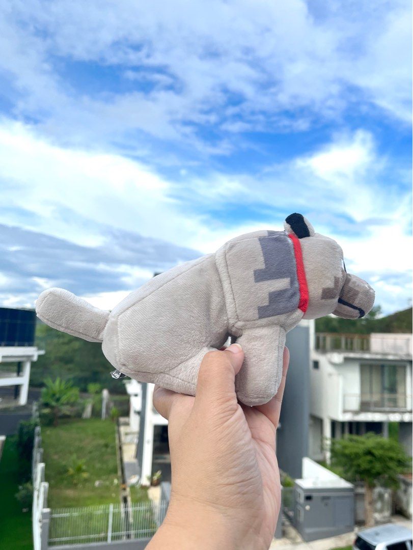 Minecraft dog plush top