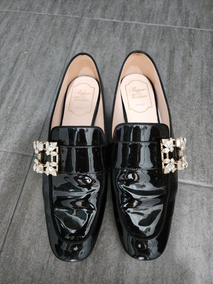 Mini Broche Vivier Buckle Loafers in Patent Leather Luxury