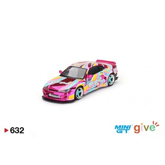 MiniGT 632 give Hong Kong Nissan Silvia S15 粉紅/ 唔係Tarmac / 唔
