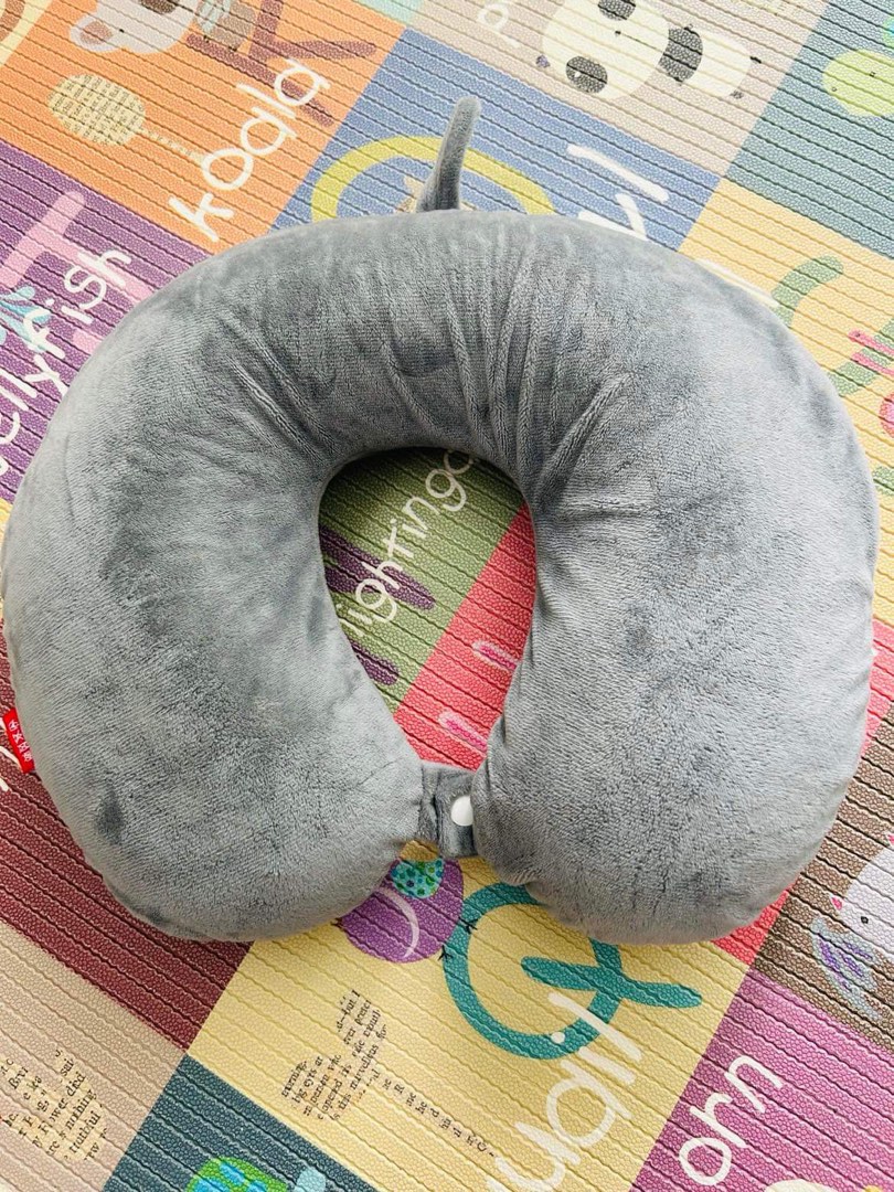 Miniso travel neck pillow (grey), Hobbies & Toys, Travel, Travel