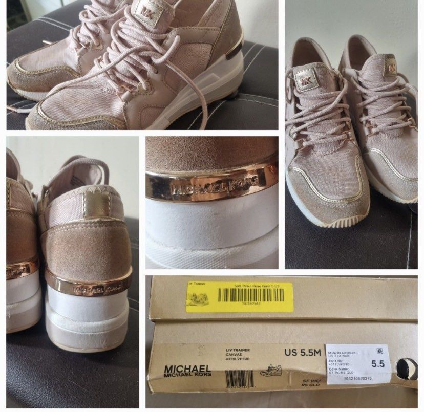 Liv canvas on sale and leather trainer