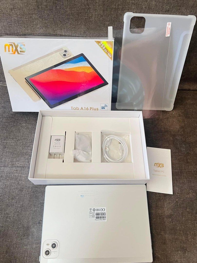 Mxs tab A16plus (Tablet) (Category: Android) located in Santa Rosa. Submitted by chikikayyyy (Listing ID 1272290590, Image 1). Description: Gandaaa!!! Mxs tab A16plus 3200only!! May ganyan ka ng kagandang tablet 🔥 Pwede lagyan ng keyboard mga miii. MXS TAB A16 PLUS 8GB RAM 256GB SPECS: Android 12 Professional software 10.1 HD screen Dual camera front:8.0 rear 13.0M MTK6735 ARM Cortex A7 quad-core Ram:8gb Rom:256gb With Bluetooth Wifi.