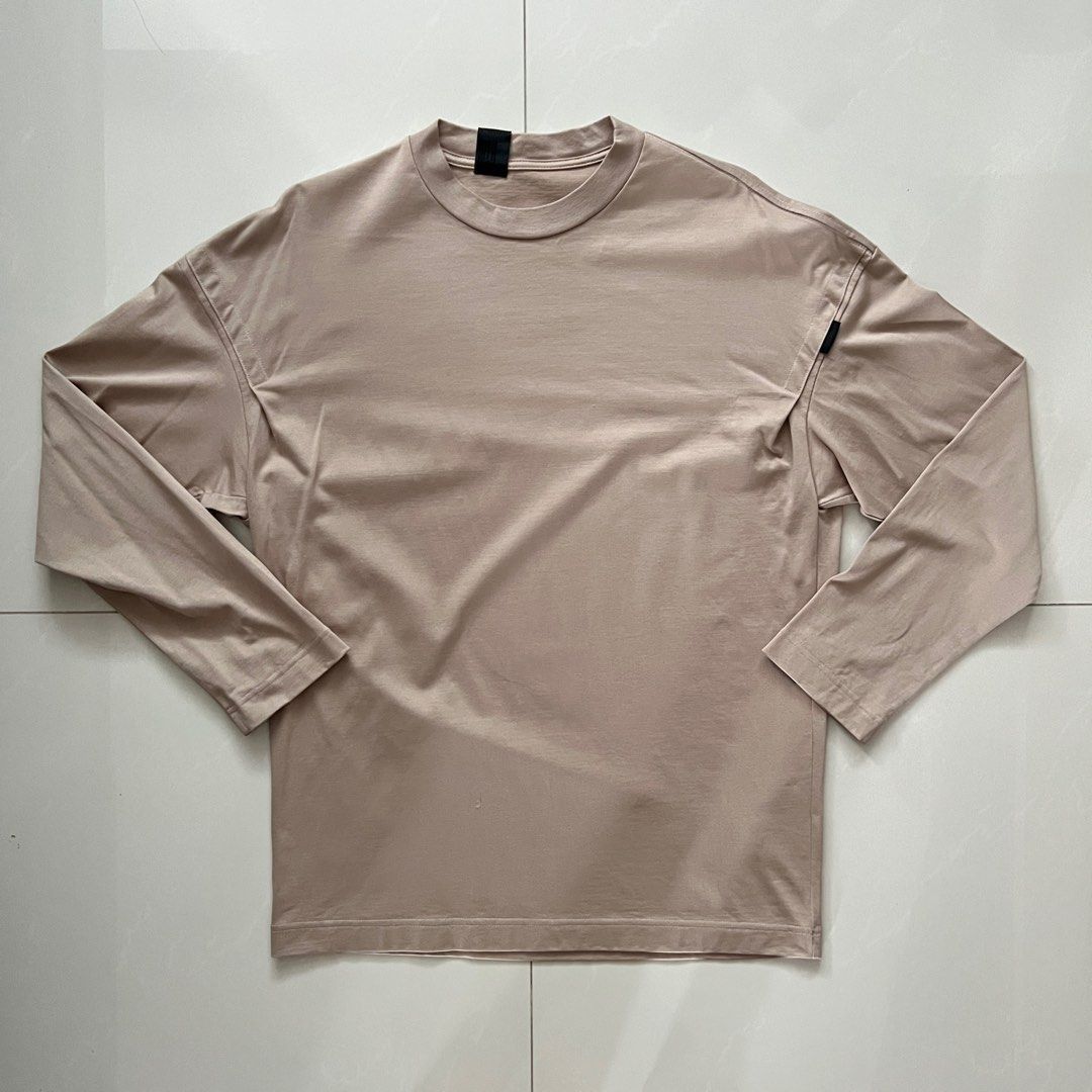 N. Hoolywood Compile Line Beige Longsleeve Tshirt