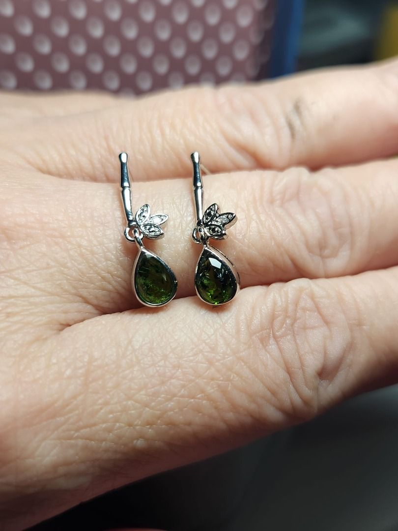 Garnet teardrop earrings online