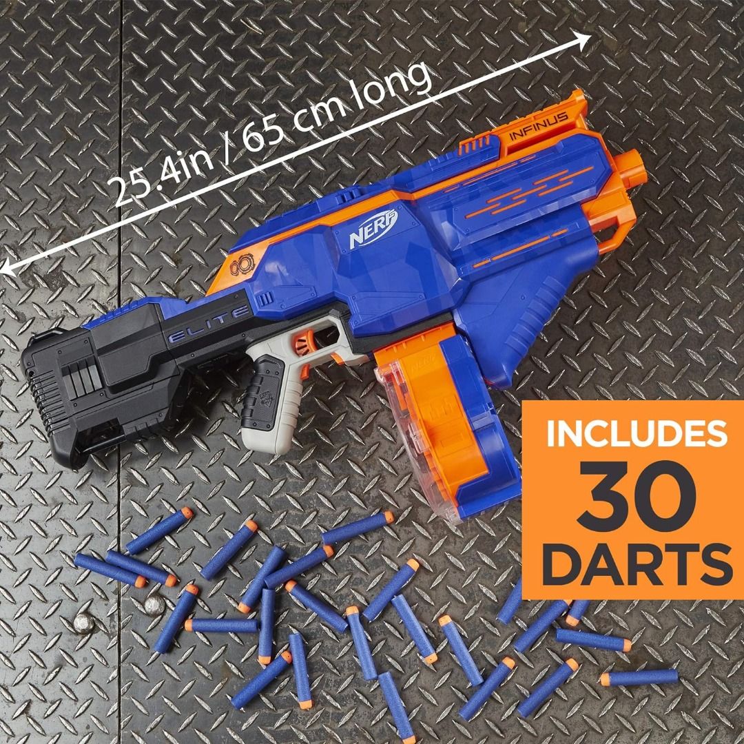 Nerf Elite 2.0 Shockwave RD-15 Toy Blaster, 30 Darts, Nerf 15-Dart Rotating  Drum, Christmas Gift Toy, Toys for Kids Teens and Adults, Christmas