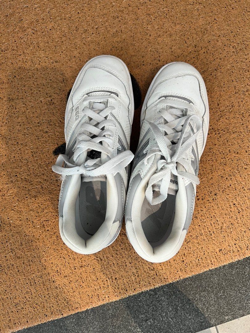 New Balance 550 in white grey