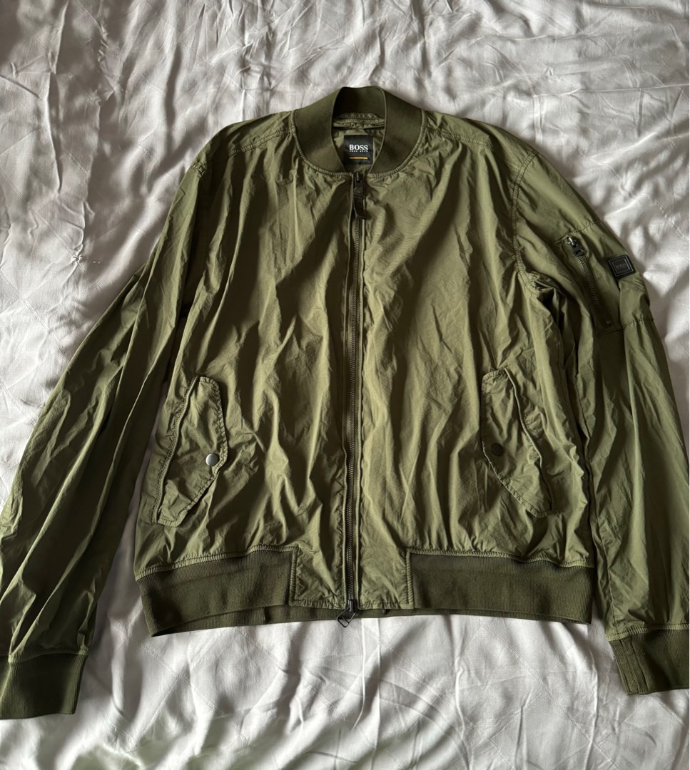 Hugo boss jacket green top