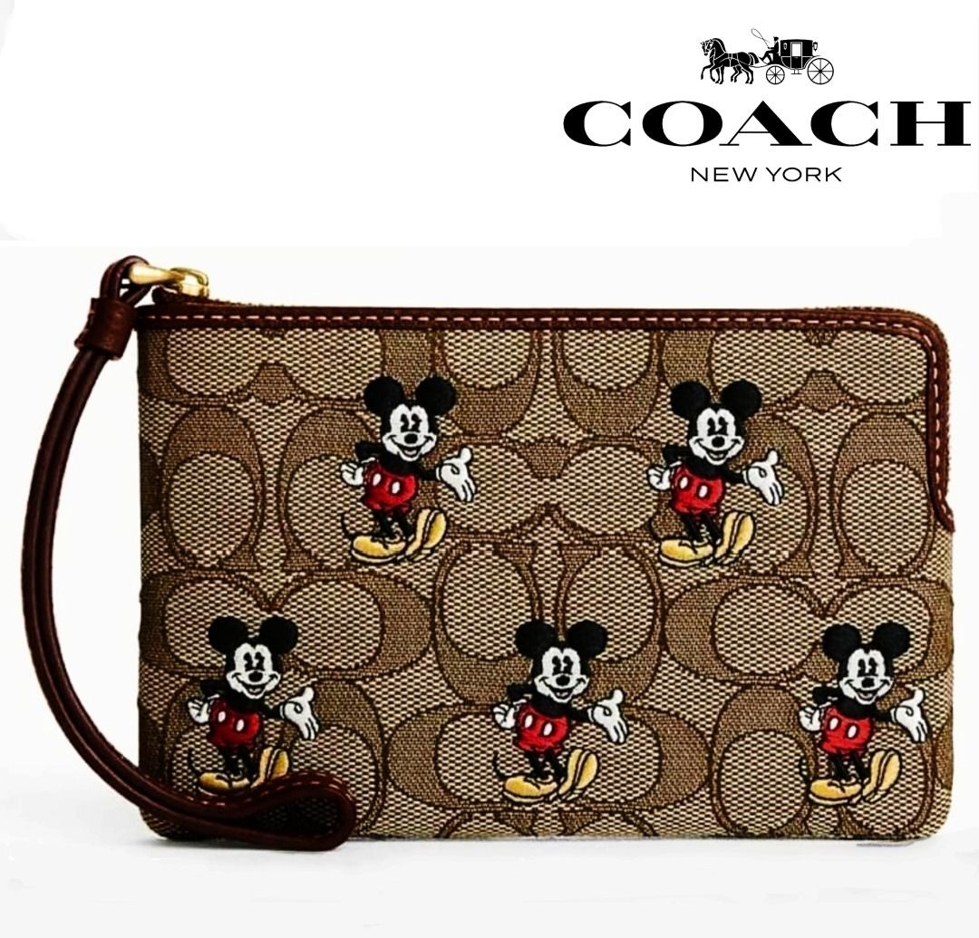 Coach mickey wristlet cheap