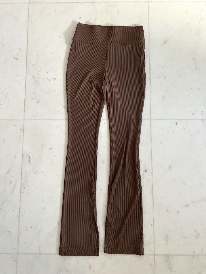 Alo Yoga High Waist Tailored Sweatpant Joggers Brown XS XXS