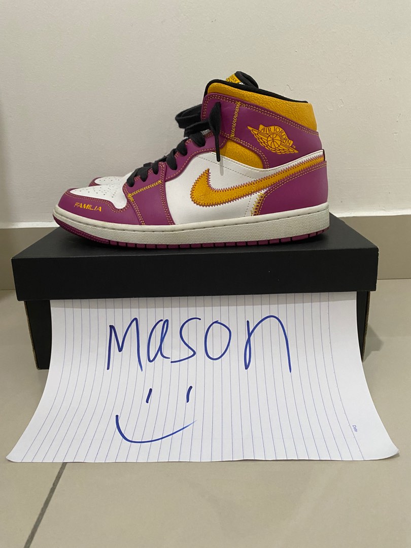 Nike air jordan 1 Familia, Men's Fashion, Footwear, Sneakers on Carousell