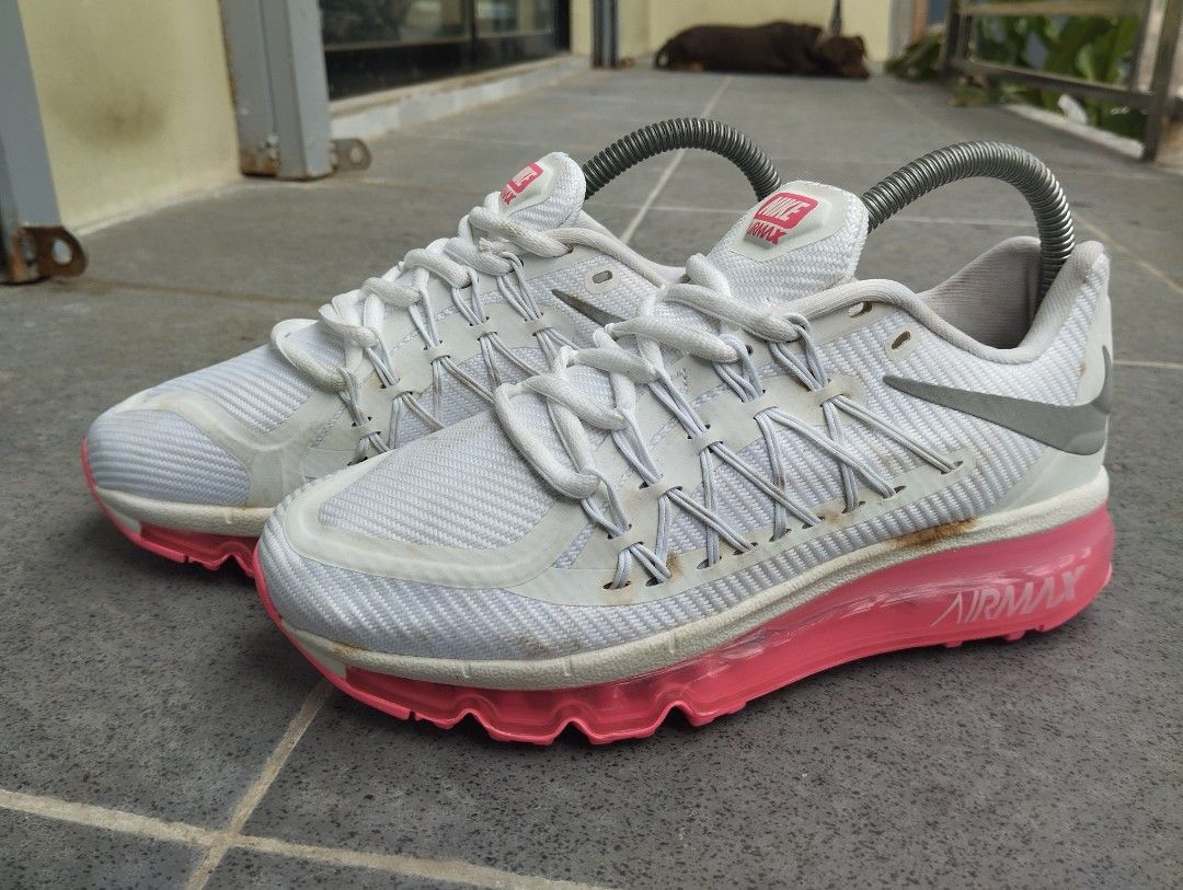 Nike air max 2015 womens white on sale