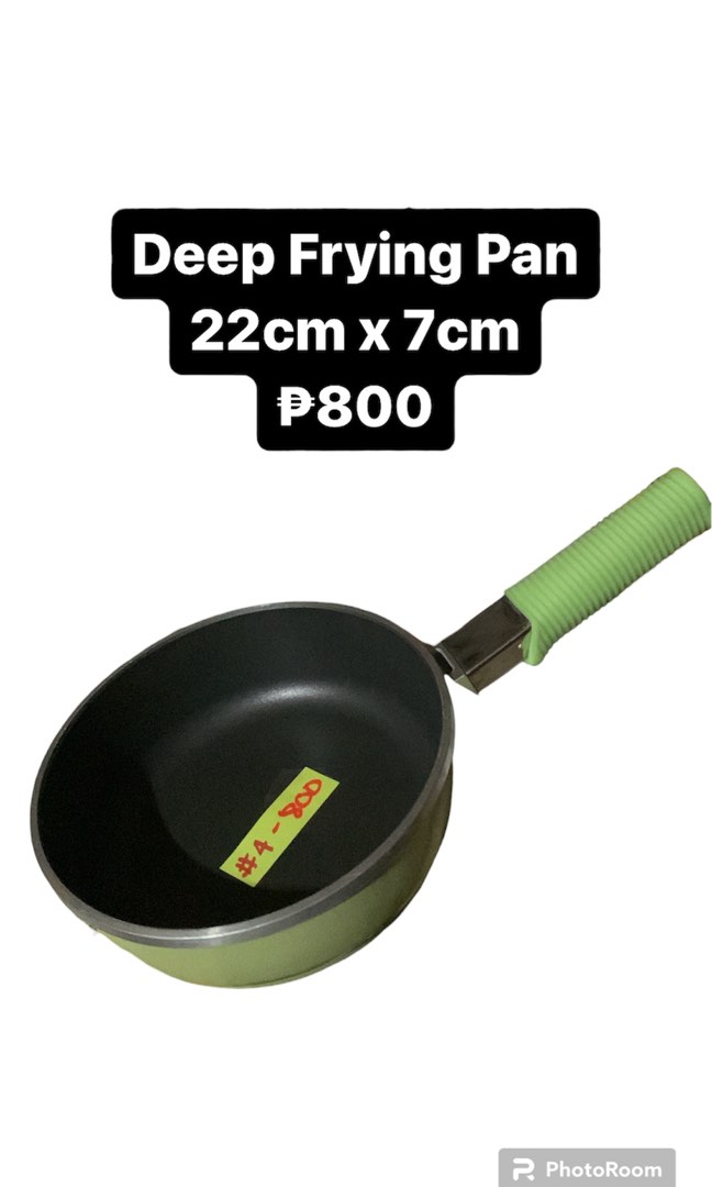 Nonstick Deep Frying Pan, Furniture & Home Living, Kitchenware & Tableware, Cookware