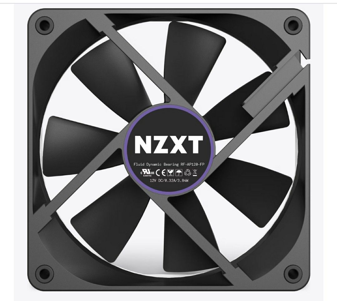 NZXT Cooling Fan (FDB type) 120mm, Computers & Tech, Parts ...