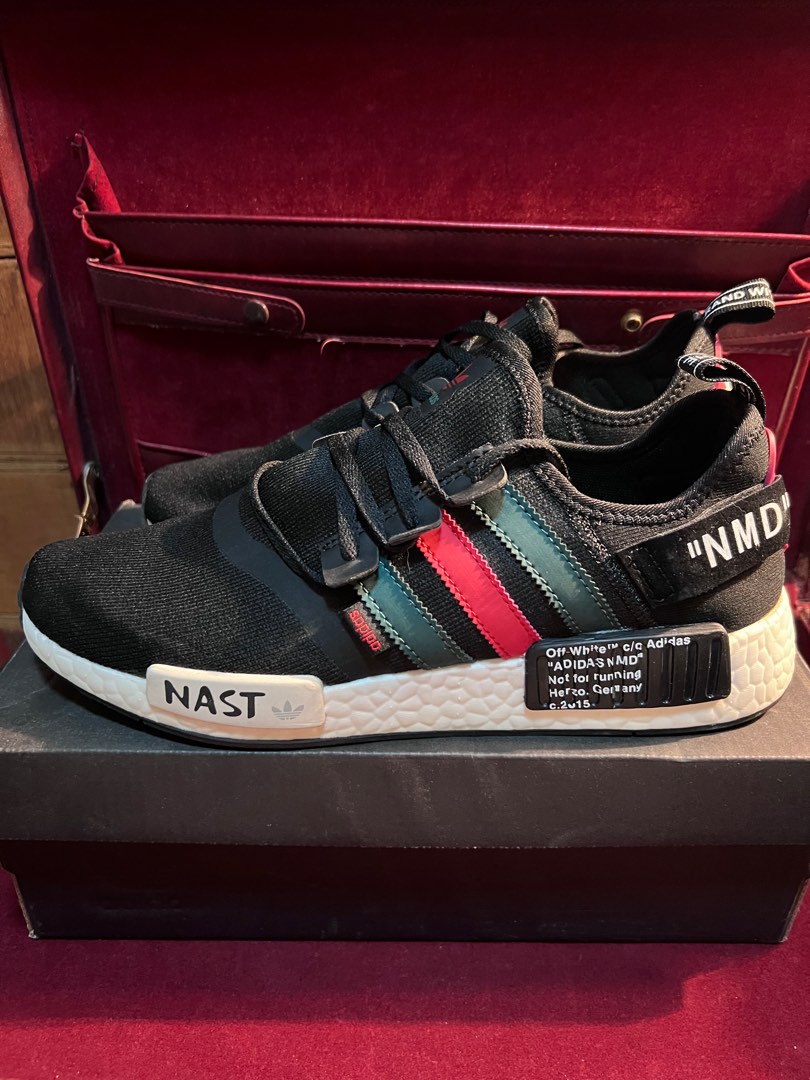 Adidas nmd r1 shop off white black