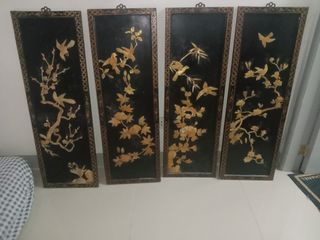 old antique hanging display puzzle pieces