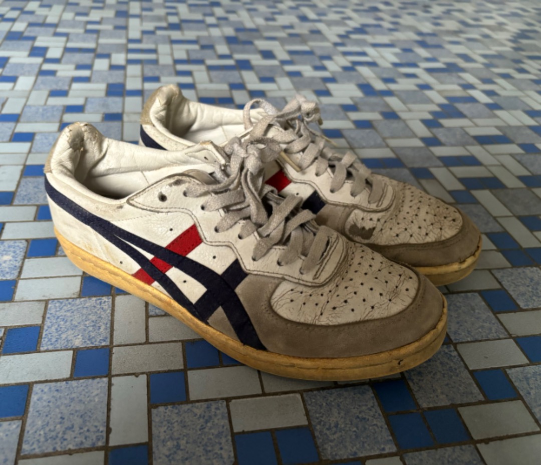 Onitsuka Tiger Asics GSM White Peacoat beige DK blue red