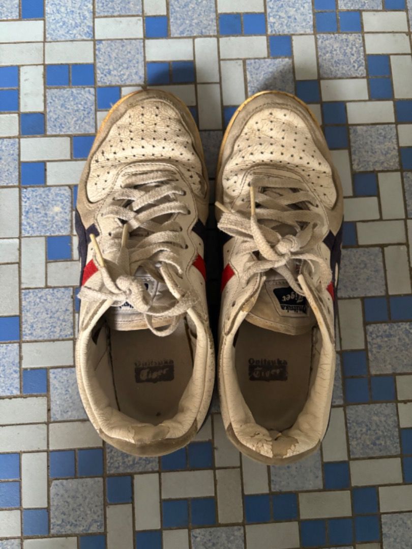 Onitsuka Tiger Asics GSM White Peacoat beige DK blue red