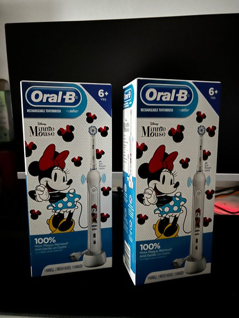 ORAL B ELECTRIC TOOTH BRUSH CHARGABLE MINNIE MOUSE, Beauty & Personal