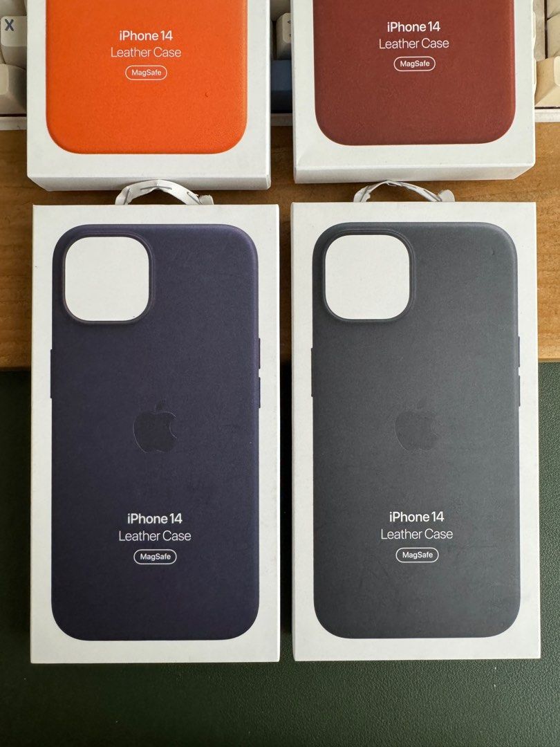 Original Apple iPhone 14 MagSafe Leather Case (Category: Cases & Sleeves) located in Manila. Submitted by razelysonn (Listing ID 1272340976, Image 2). Description: All original! With Powermac paperbag as it came from PMC Price is fixed, thank you! 😊 .