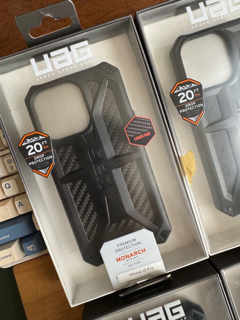 Original UAG CASE For iPhone 13 Pro (Category: Cases & Sleeves) located in Manila. Submitted by razelysonn (Listing ID 1272305484, Image 3). Description: iPhone 13 Pro UAG ALL Original, Not Fake! With Beyond the Box paperbag. All 50% OFF UAG PRO Monarch Mallard - 1,450 UAG Monarch Carbon Fiber - 1,450.