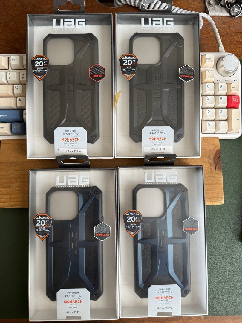 Original UAG CASE For iPhone 13 Pro (Category: Cases & Sleeves) located in Manila. Submitted by razelysonn (Listing ID 1272305484, Image 1). Description: iPhone 13 Pro UAG ALL Original, Not Fake! With Beyond the Box paperbag. All 50% OFF UAG PRO Monarch Mallard - 1,450 UAG Monarch Carbon Fiber - 1,450.
