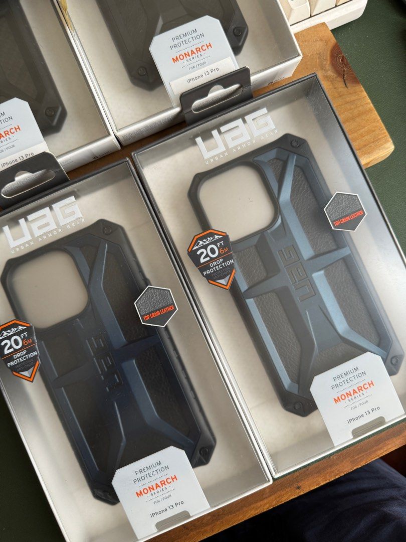 Original UAG CASE For iPhone 13 Pro (Category: Cases & Sleeves) located in Manila. Submitted by razelysonn (Listing ID 1272305484, Image 2). Description: iPhone 13 Pro UAG ALL Original, Not Fake! With Beyond the Box paperbag. All 50% OFF UAG PRO Monarch Mallard - 1,450 UAG Monarch Carbon Fiber - 1,450.