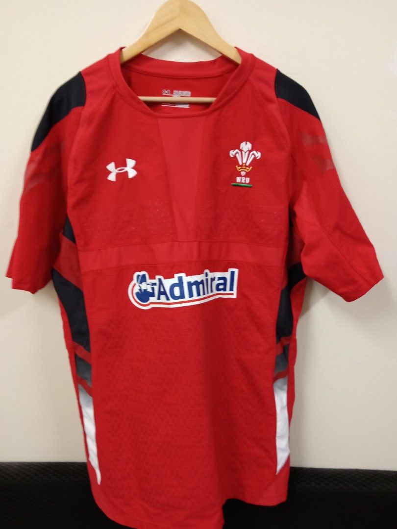 Original Under Armour Rugby Wales 2014 Player Issue Jersey Size