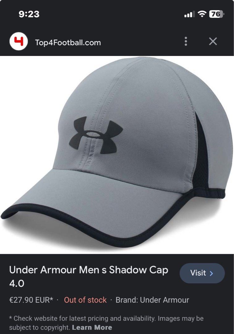 Under armour shadow 4 cap mens sale