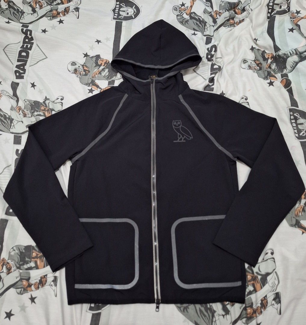 OVO 4 Way reflective Stretch Zip Hoodie Men s Fashion Coats