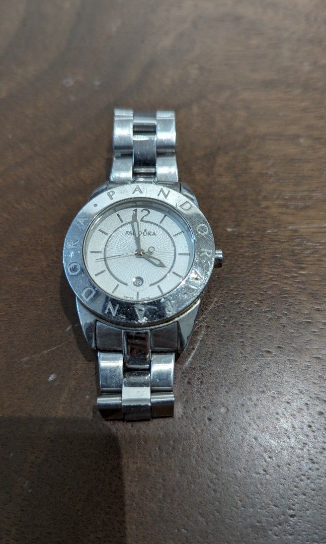 Pandora silver 2025 watch