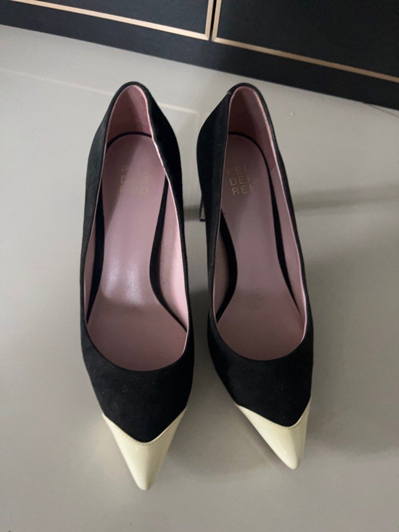Red and black pumps hotsell
