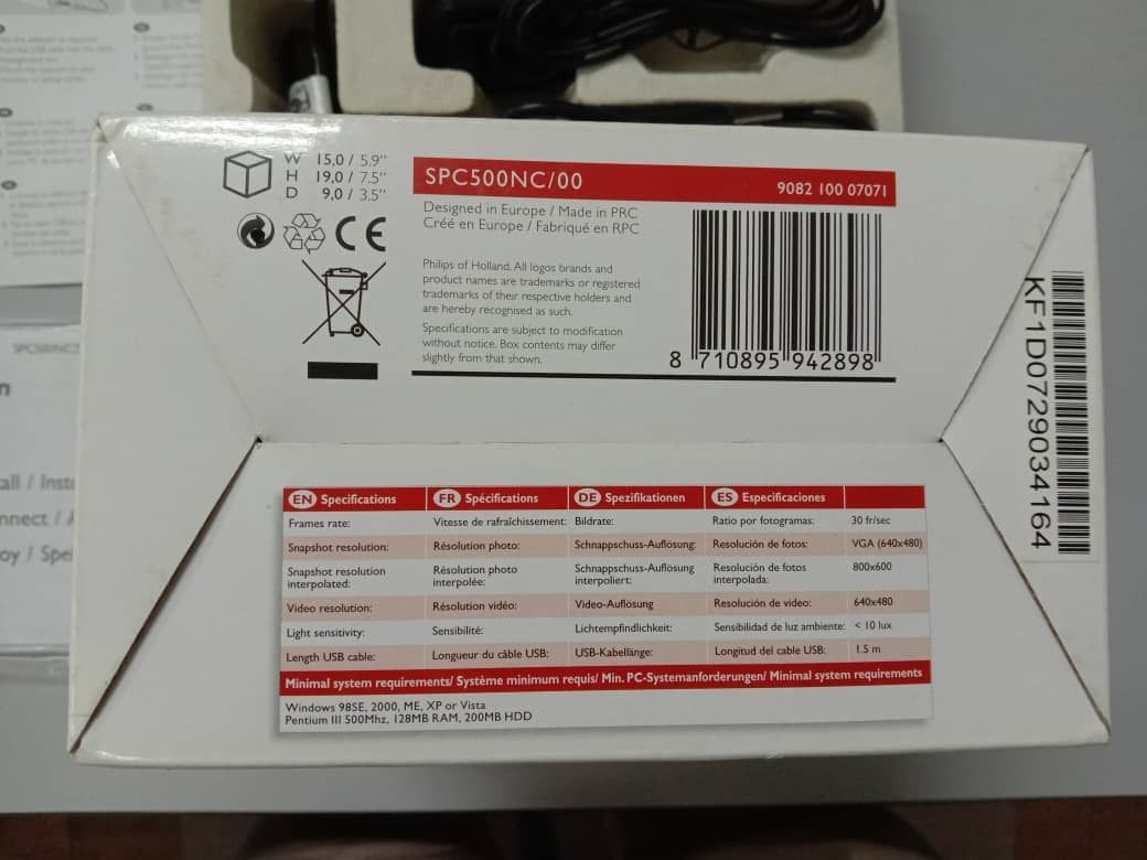 Philips best sale spc500nc webcam