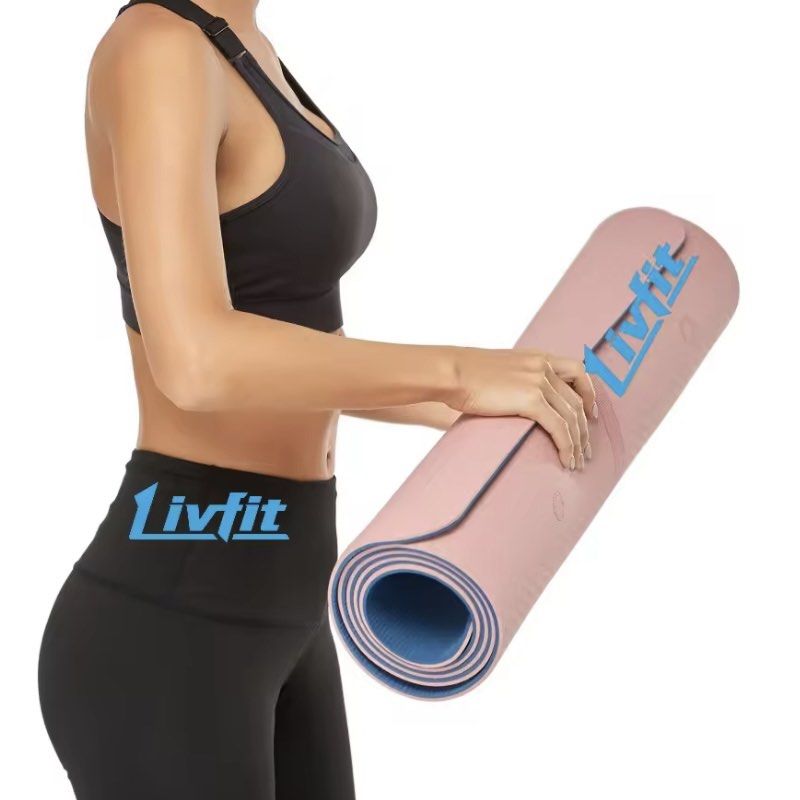 Pink yoga mats (Thick base), Sports Equipment, Exercise & Fitness, Exercise  Mats on Carousell