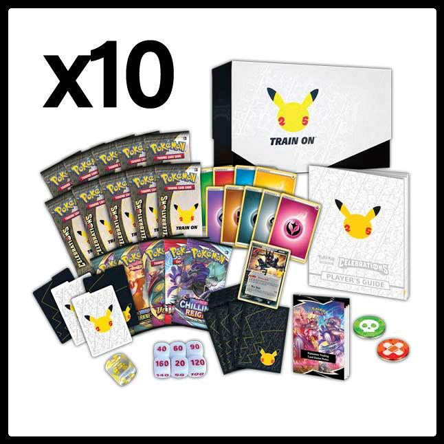 Pokemon Celebrations Elite Trainer Box x10, Hobbies & Toys, Toys
