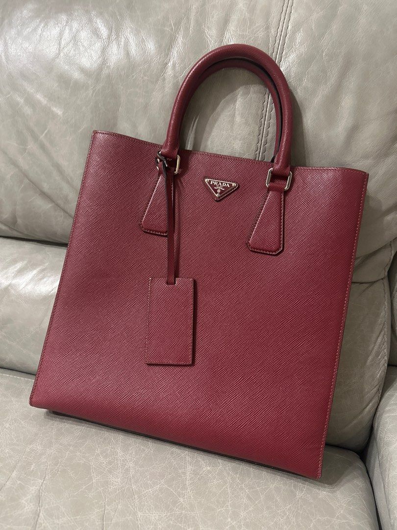 Prada maroon bag new arrivals