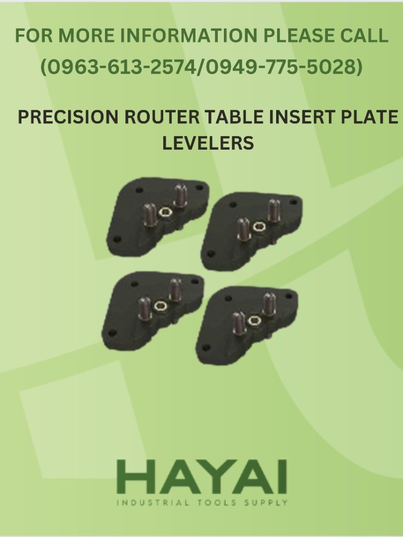 PRECISION ROUTER TABLE INSERT PLATE LEVELERS, Commercial & Industrial