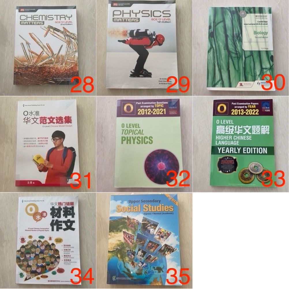 PSLE, Secondary, A Levels Assorted Textbooks Clearance, Hobbies & Toys ...