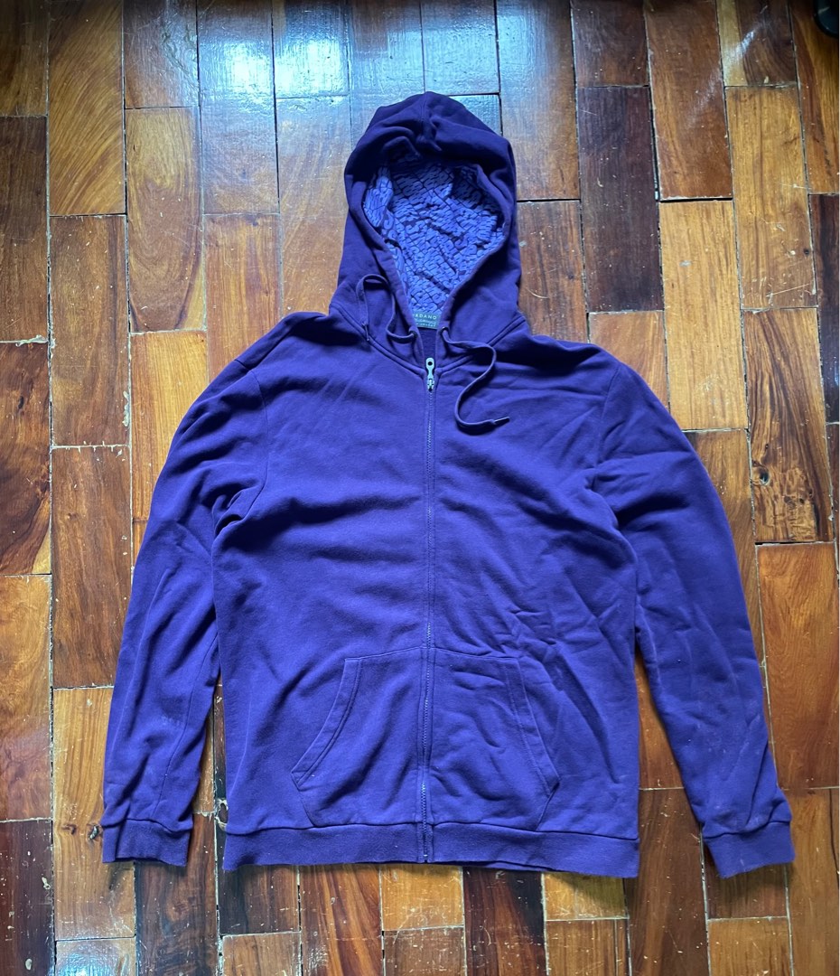 Violet Marble Men's Zip Up Hoodie